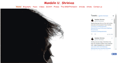 Desktop Screenshot of mandolinshrinivas.com