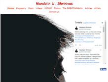 Tablet Screenshot of mandolinshrinivas.com